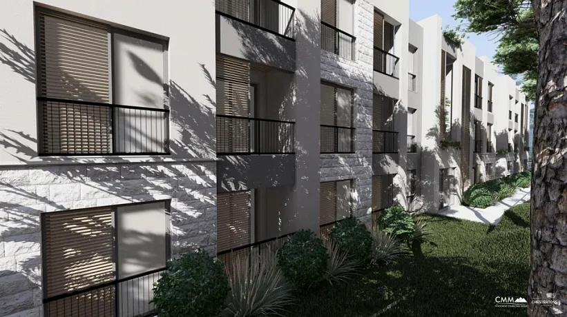 Apartments in Kavač in a complex with a pool